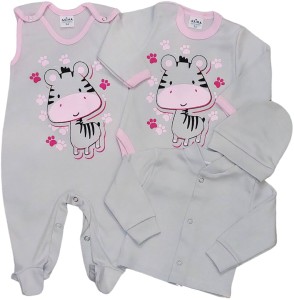 Wyprawka niemowlęca 4 częściowa - ZEBRA