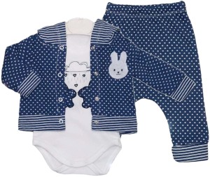 Dresik 3 częściowy 56-62 - Króliczki granatowe