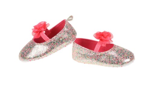 buty-niemowlęce-miękkie-dla-dziewczynki-błyszczące-ciemno-różowe-z-kwiatkiem.JPG