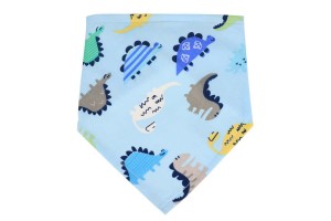 Śliniaczek dla chłopca niebieski - dinozaur