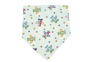 Śliniaczek chłopięcy dla niemowlaka - samoloty