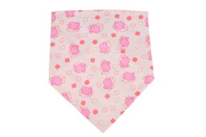 Śliniak niemowlęcy dla dziewczynki różowy - ptaszki 