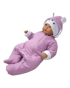 Kombinezon przejściowy bawełniany 50-86 cm - Wrzosowy