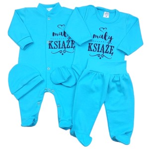 Wyprawka dla noworodka 5 części 56-62 cm - Mały Książe 