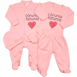 Wyprawka niemowlęca 5 częściowa 56-62 cm - Córunia Tatunia