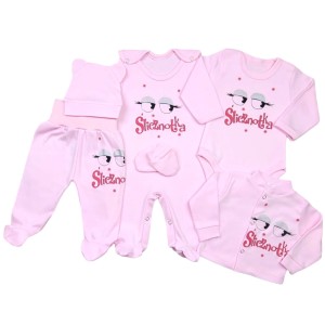 Wyprawka niemowlęca do szpitala 6 części - Ślicznotka 