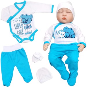 Komplet wyprawkowy dla noworodka 56/62 cm - Super Gość 