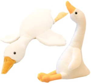 PODUSZKA MASKOTKA PLUSZAK GĘŚ KACZKA DUŻA 50 CM