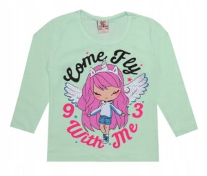 Bluzeczka dziecięca z długim rękawem - Aniołek 