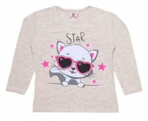 Bluzeczka dziecięca z długim rękawem - STAR
