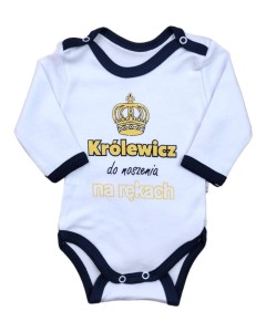 BODY NIEMOWLĘCE Z NAPISEM - KRÓLEWICZ 
