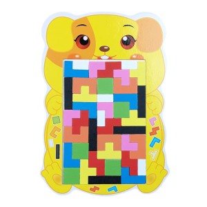 DREWNIANA UKŁADANKA TETRIS - PIESEK