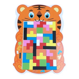 DREWNIANA UKŁADANKA TETRIS - TYGRYS