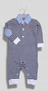 Pajacyk bez stópek z kołnierzykiem