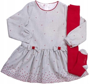 SUKIENKA DZIEWCZĘCA Z DŁUGIM RĘKAWEM + RAJSTOPY 