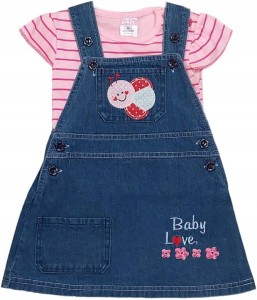 SUKIENKA JEANS + KOSZULKA KRÓTKI RĘKAW 