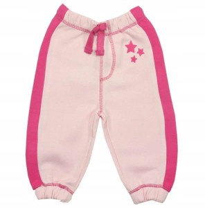Spodnie różowe 74/86 cm - gwiazdki 
