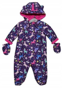 Kombinezon niemowlęcy na zimę - Unicorn