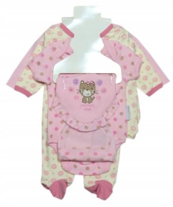  Wyprawka niemowlęca 5 częściowa - Groszki