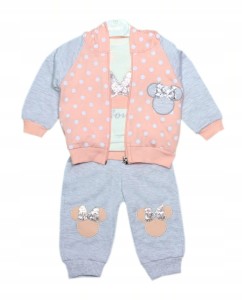 Dresik niemowlęcy 3 częściowy - Myszka 