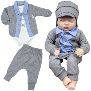 Elegancki dresik niemowlęcy 62/74 cm - Misio