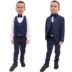 Garnitur chłopięcy kompletny 110/152 cm - Granatowy 