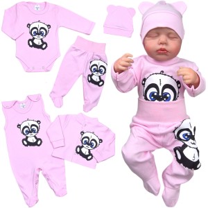 Wyprawka niemowlęca 5 części 56/62 cm - Panda 
