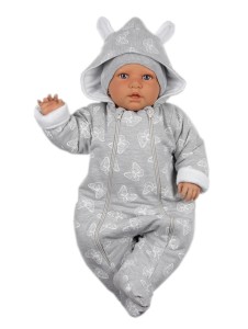 Kombinezon niemowlęcy bawełniany - MOTYLKI