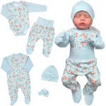Komplet dla niemowlaka 5 częściowy 56-62 cm 