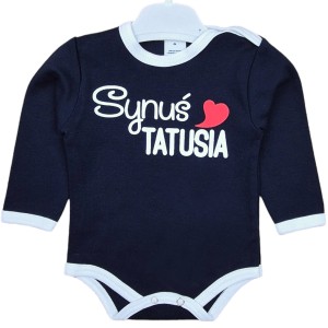  Body niemowlęce z napisem 62-86 cm - Synuś Tatusia 
