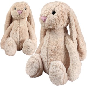 DUŻY KRÓLIK PLUSZOWY MASKOTKA 45 CM - BEŻOWY 