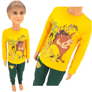 PIŻAMKA dziecięca chłopięca z długim Król Lew 98-128 cm 