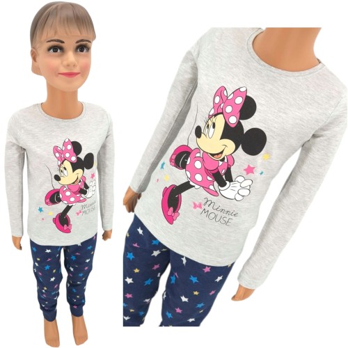 Piżama-dziewczęca-bawełniana-szara-Myszka-11.jpg