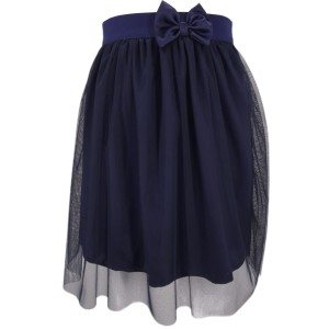 GRANATOWA SPÓDNICZKA Z TIULEM 92-158 cm