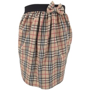 Dziewczęca spódnica w kratę beżowa 104-140 cm 