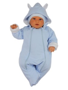 Kombinezon niemowlęcy ocieplany - niebieski 