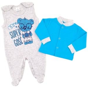 Śpiochy i kaftanik 56/62- Super Gość 