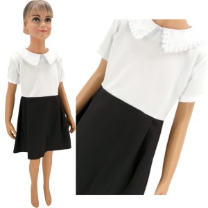 Elegancka sukienka do szkoły 122/158 cm 