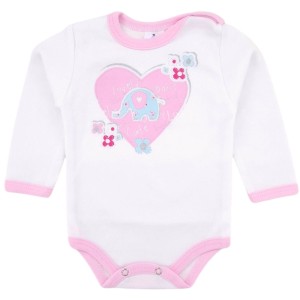 Body bawełniane 62/86cm - Słonik Lovely