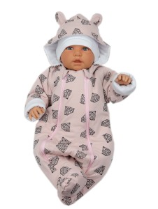 Kombinezon niemowlęcy Bawełniany - diamenty