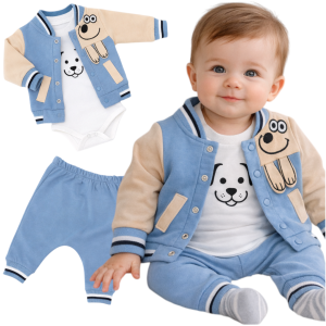 Komplet dresowy 62/74 cm - niebieski Misio