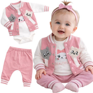 Dresik niemowlęcy 82/74 cm - Kotki 