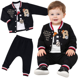  Dresik niemowlęcy dla chłopca 74/86 cm - Czarny