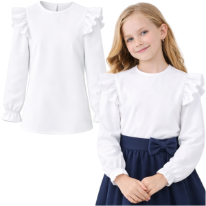 Elegancka bluzka do szkoły 92-158 cm - Motylki 