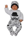 Komplet niemowlęcy wyprawkowy - wąsy 